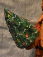 Small carved Father Christmas face detail